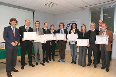 Gruppo dei premiati nel 2010