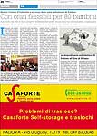 Pagina del quotidiano 'Il Padova' del 12/06/08
