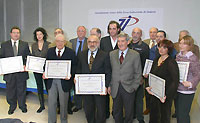 IGruppo dei premiati nel 2005
