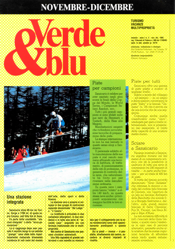 rivista Verde&blu